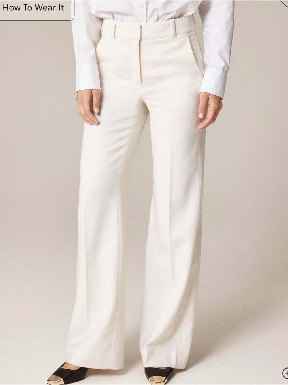 J Crew Carolina pant in wool-blend flannel